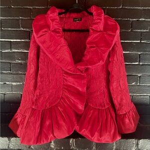 Vintage red puffer coat
